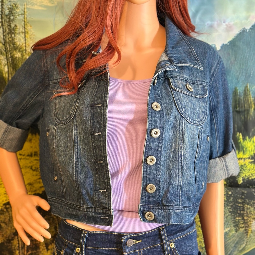 Highway Jeans Dark Blue Women's Denim Jacket XL